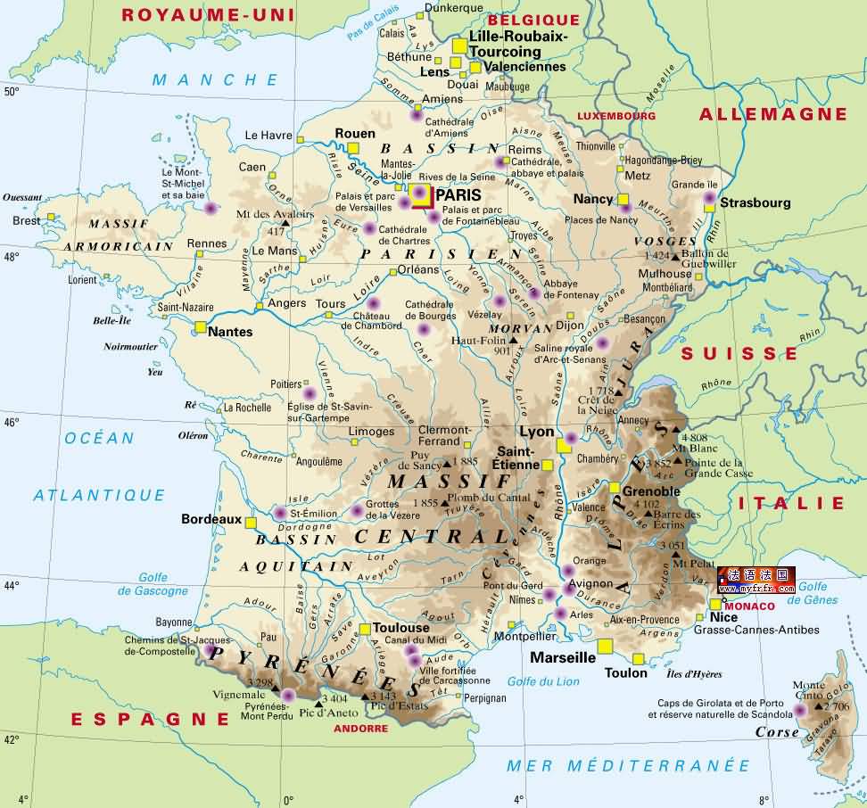 巴黎旅游地图-目的地指南,吾爱旅游网5iucn.com