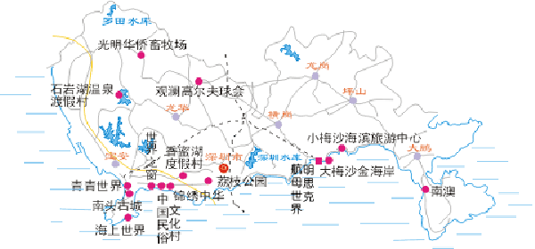 广州旅游地图手绘景点
