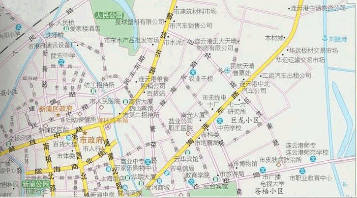 连云港旅游地图图片